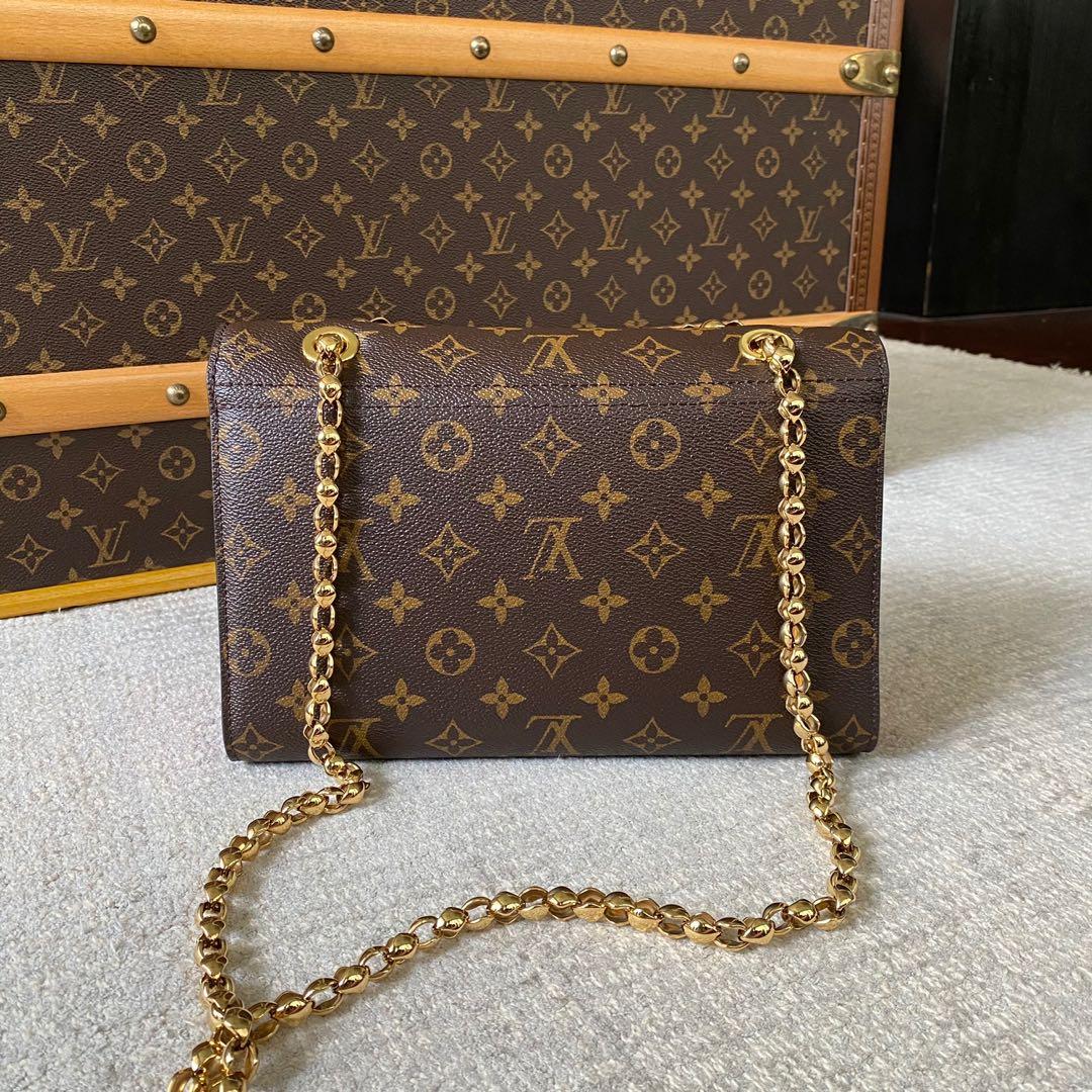 Louis Vuitton Victoire Chain Monogram Noir Bag, Luxury, Bags & Wallets on  Carousell