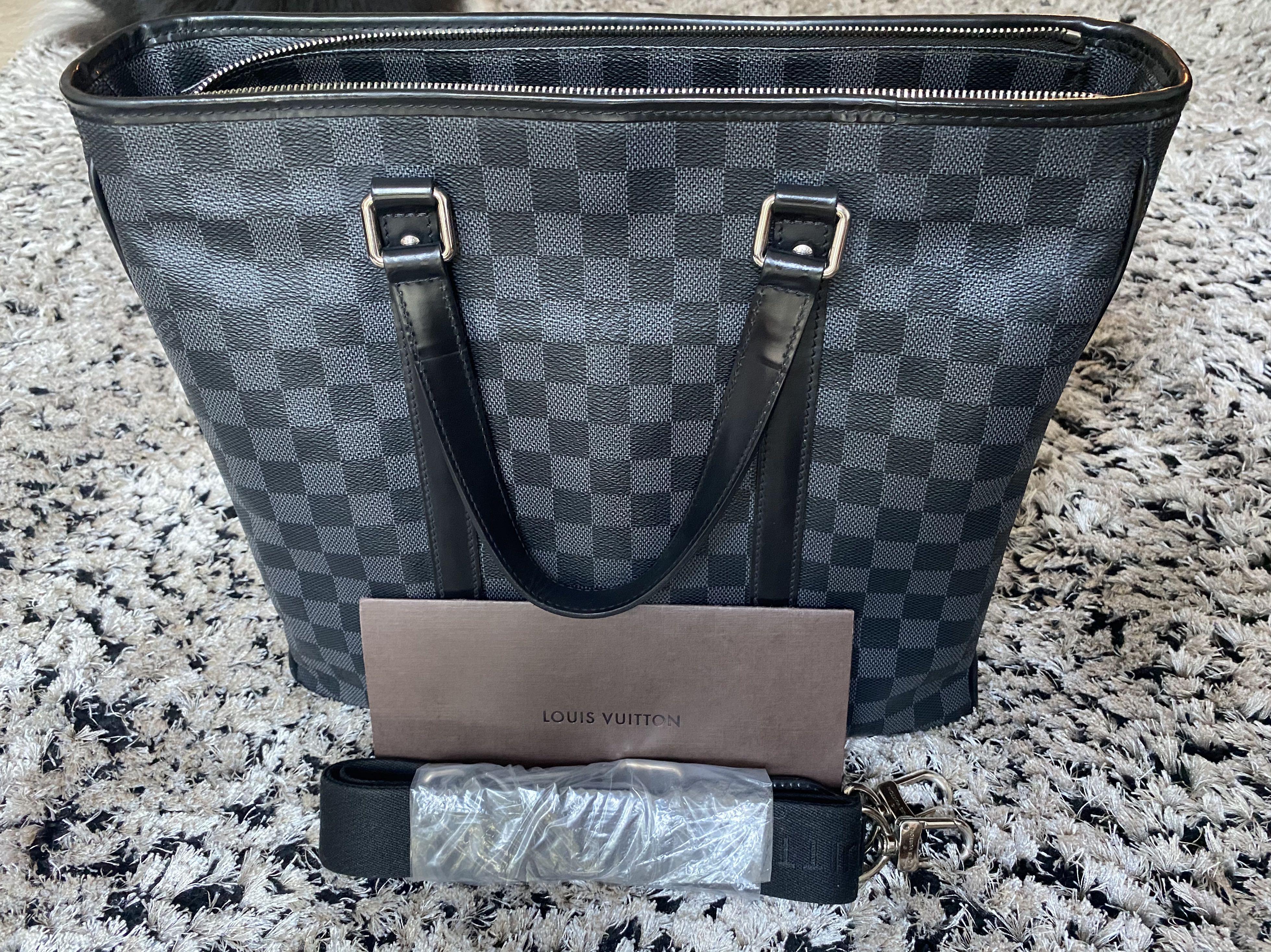 LV TADAO DAMIER GRAPHITE 2-WAY TOTE DOCUMENT BAG AUTHENTIC w/ local  receipt, Men's Fashion, Bags, Sling Bags on Carousell