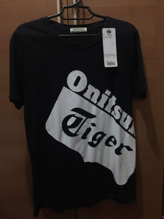 [NEW] Onitsuka Tiger Black Tshirt, Men's Fashion, Tops & Sets, Tshirts ...