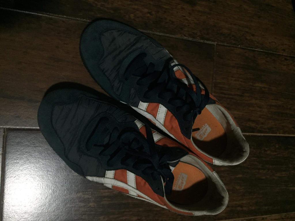 Onitsuka Tiger Dark Blue Orange Serrano Men S Fashion Footwear Sneakers On Carousell