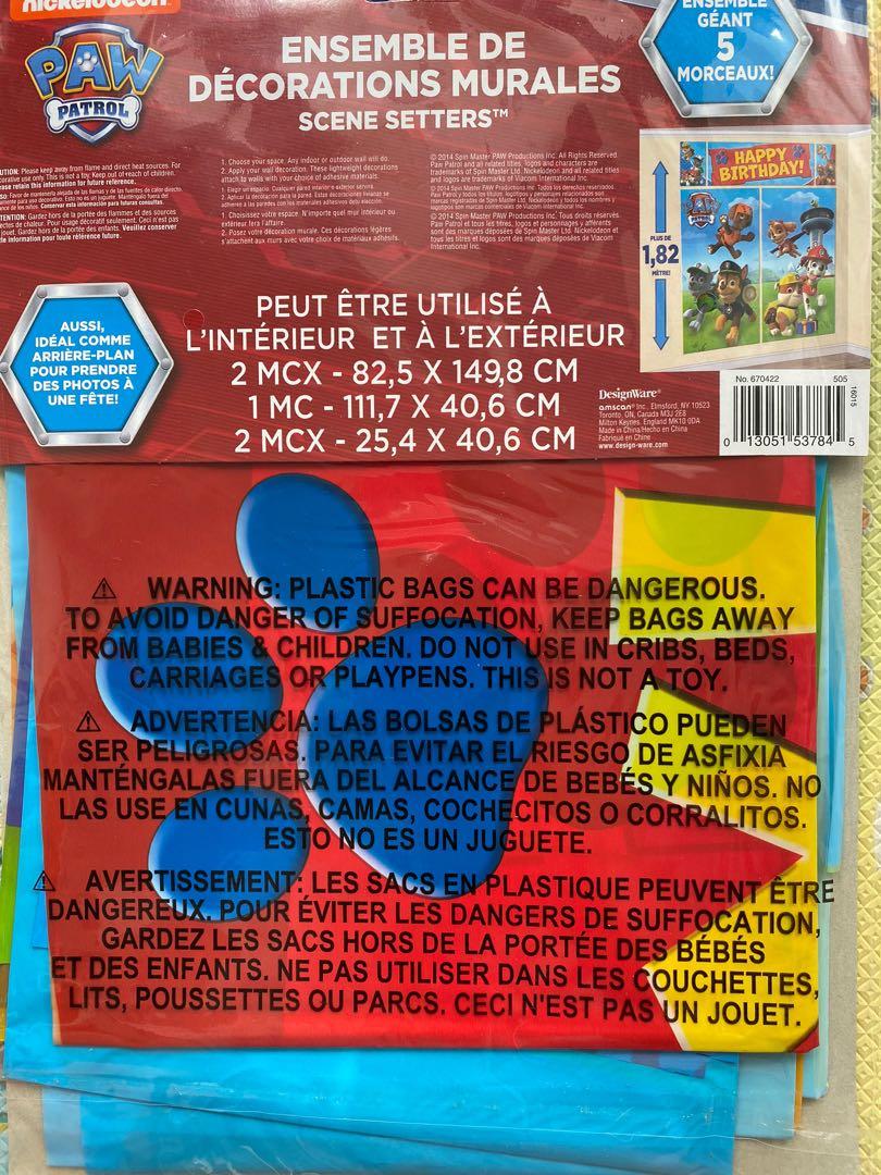 Paw patrol wall decorating kit, Hobbies & Toys, Stationery & Craft