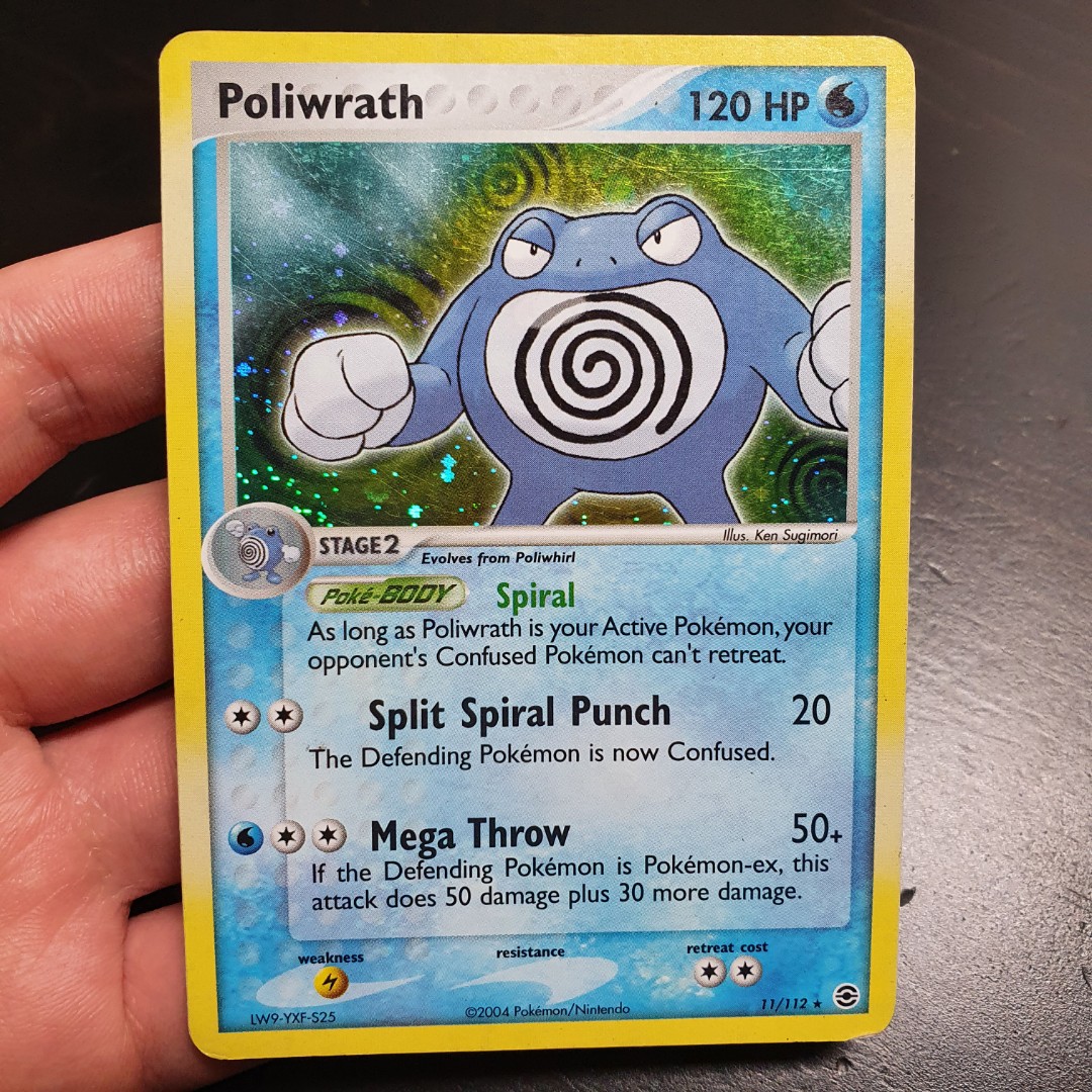 poliwrath pokemon card price (13/102) [Base Set Unlimited] muscular depiction of Poliwrath captures the raw Poliwrath - XY Evolutions Pokmon