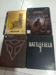 Ps3 games (4 For-$40) killzone3,Bad company battlefield, Battlefield 3 &  Dante's infeeno