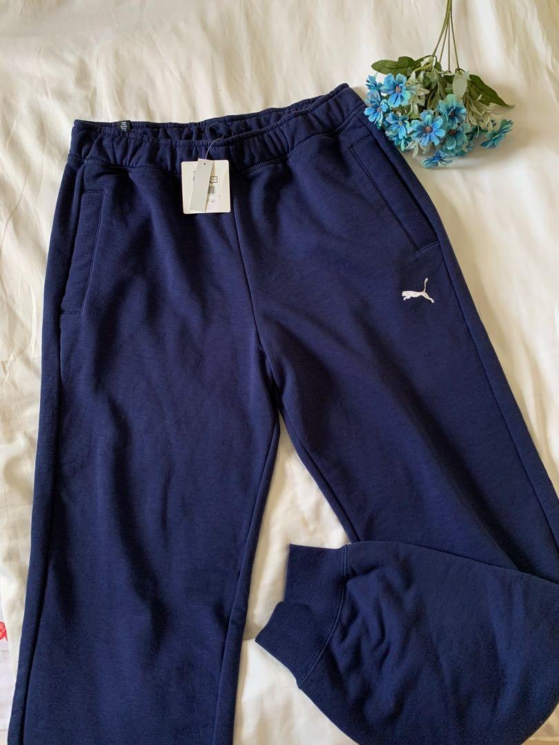 Puma track pants navy clearance