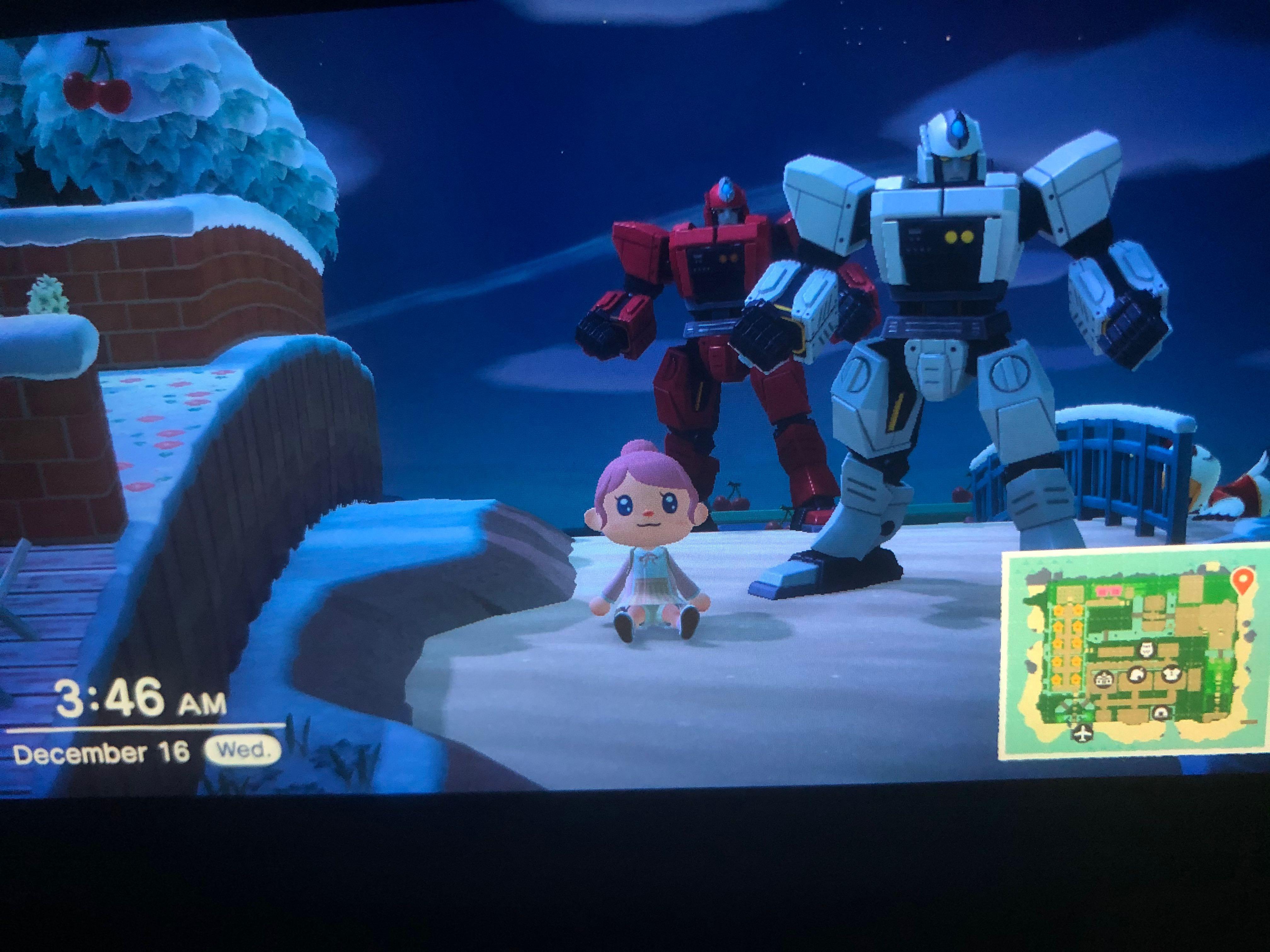 Robot hero, Giant Teddy Bear, Pagoda - Animal Crossing ACNH AC, Video  Gaming, Video Games, Nintendo on Carousell