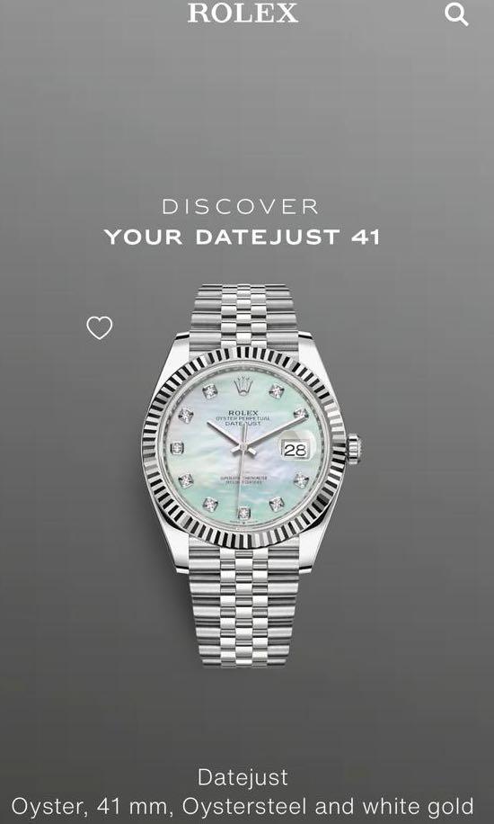 Rolex Datejust 41mm Mother of Pearl 