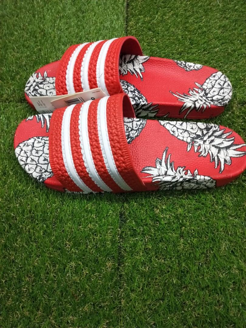 Adidas pineapple slides store