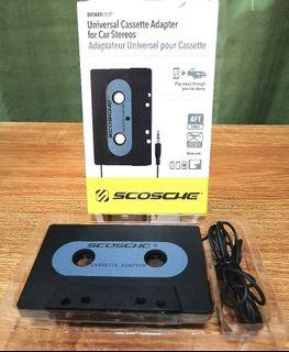 Scosche Decked Out Universal Cassette Tape Deck Player Adapter for Car Stereos