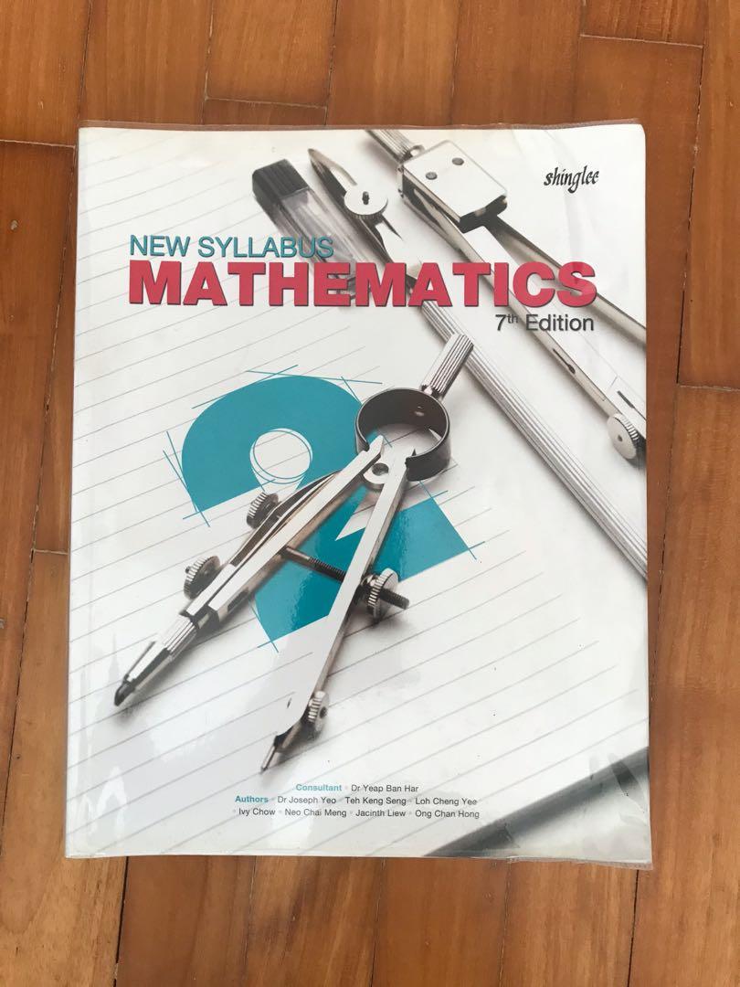 Sec 2 New Syllabus Mathematics textbook (7th edition), Books ...