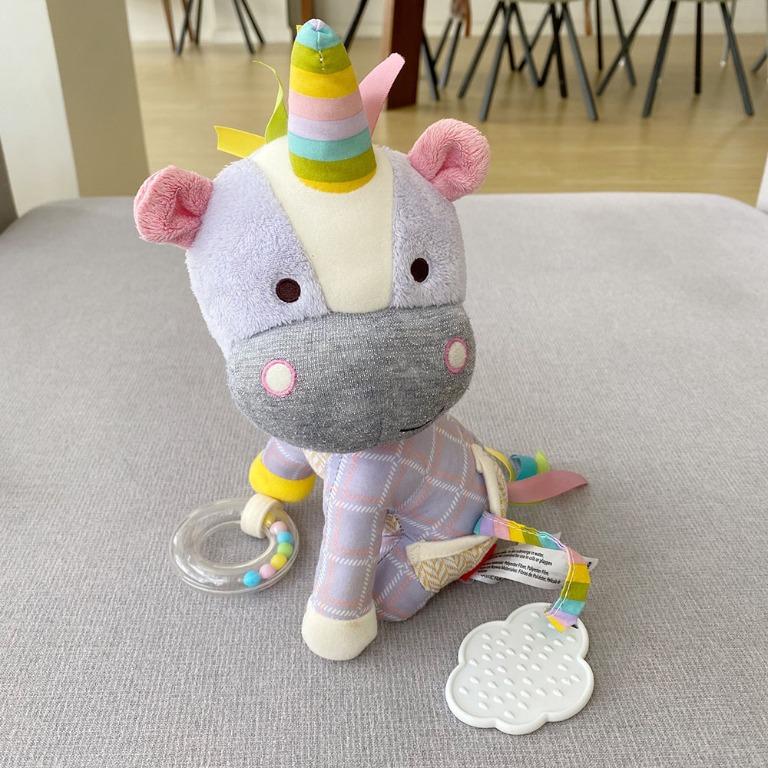SKIP HOP Bandana Buddies Unicorn Baby Stuffed Toy with Teether Babies Kids Infant Playtime on Carousell