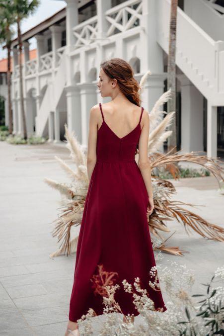 Maroon bridesmaid dresses long sleeve cheap