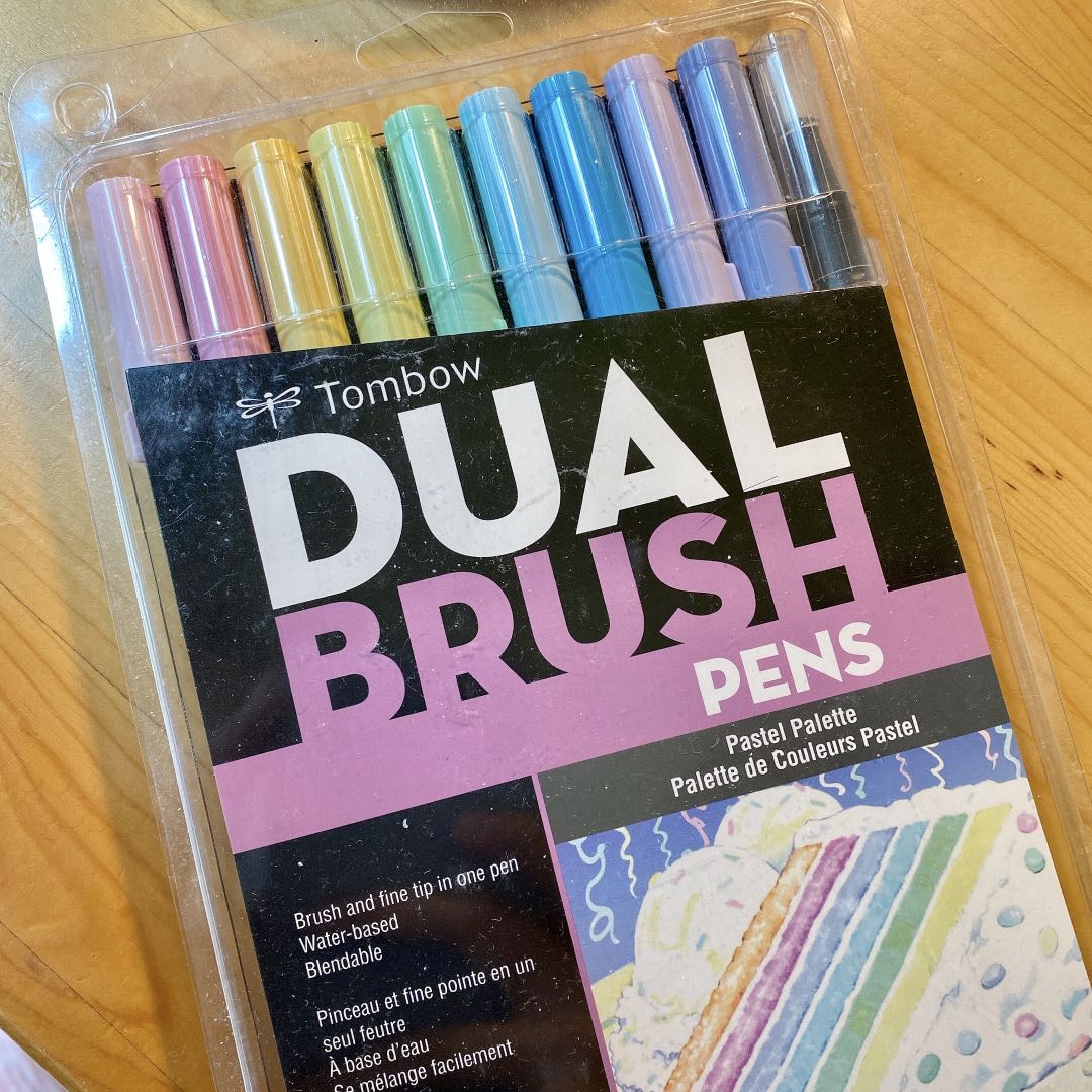 tombow dual brush pastel