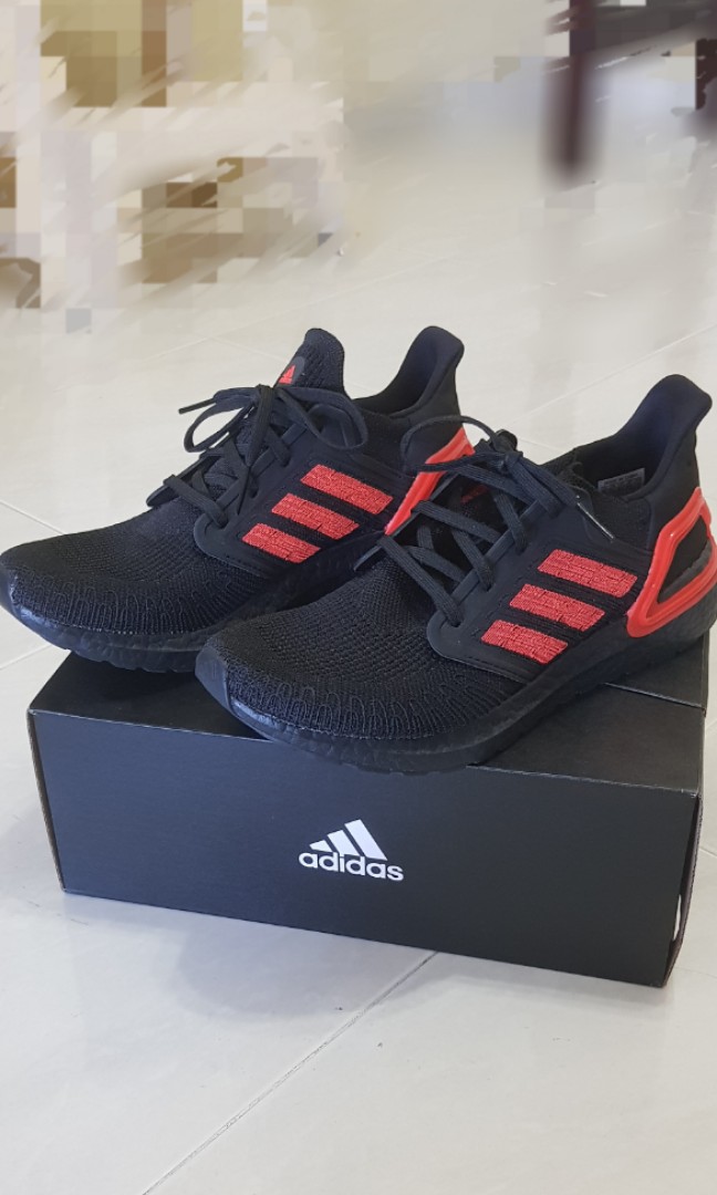 ultra boost 20 black red