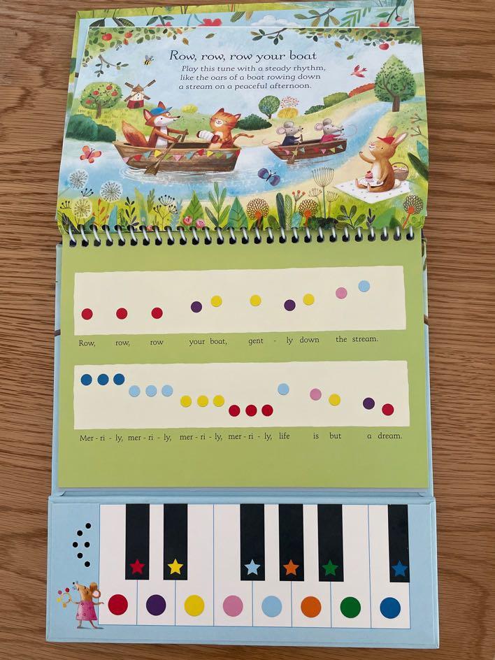 USBORNE NURSERY RHYMES KEYBOARD BOOK, Hobbies & Toys, Books & Magazines