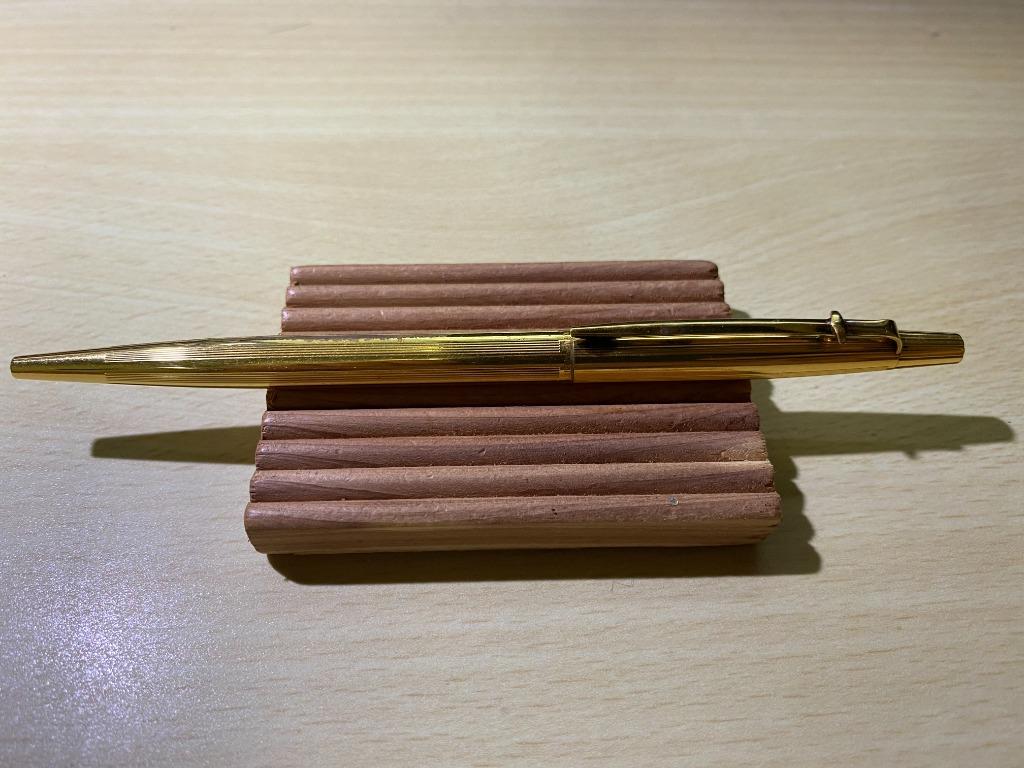 Vintage Caran D'Ache Madison Twist Gold Plated Ballpoint Pen, Luxury