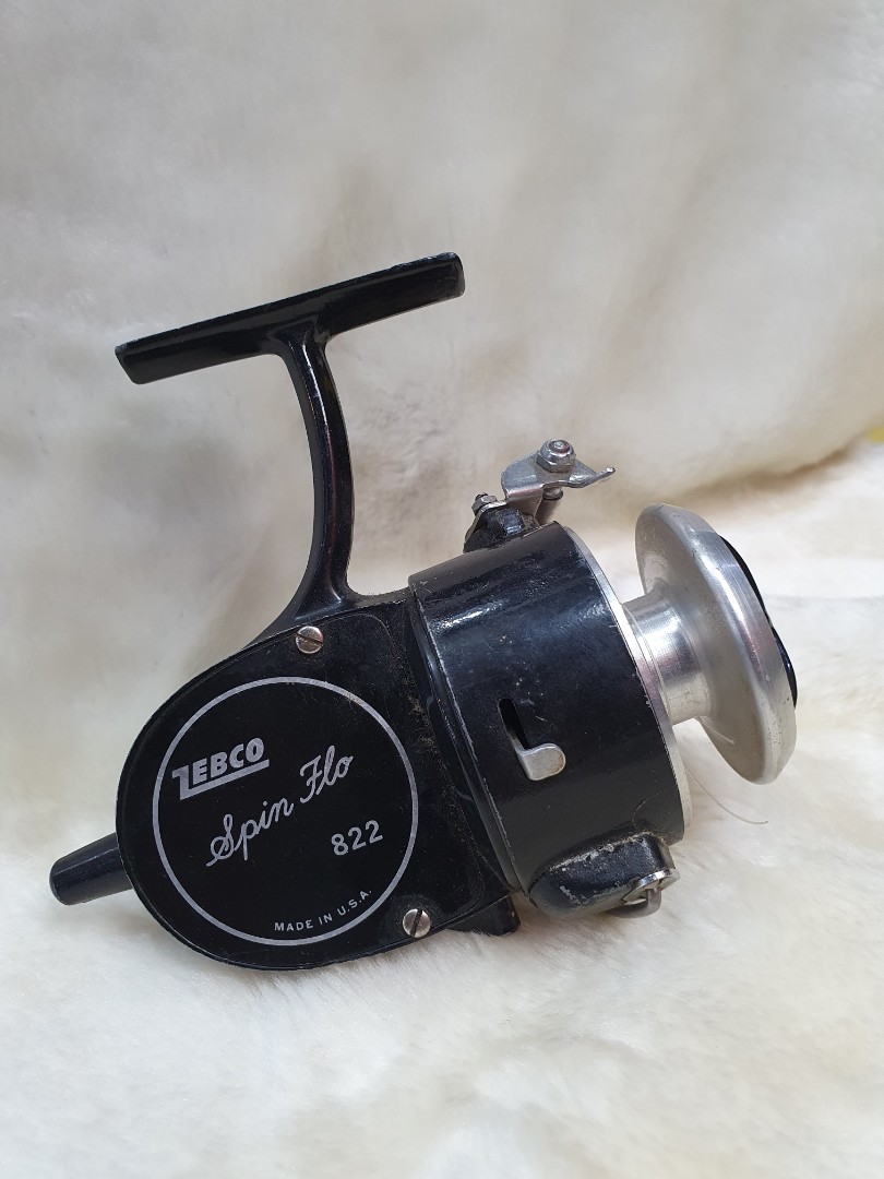VINTAGE ZEBCO SPIN FLO 822 SPINNING REEL BLACK Made in USA, Hobbies & Toys,  Collectibles & Memorabilia, Vintage Collectibles on Carousell