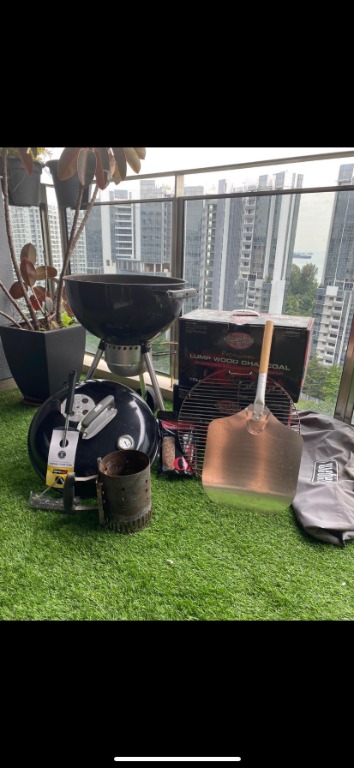 Weber Kettle Charcoal Bbq With Accessories Home Appliances Kitchenware On Carousell