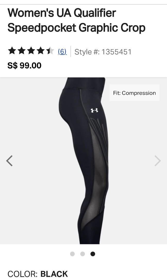 Women's ua qualifier speedpocket graphic crop