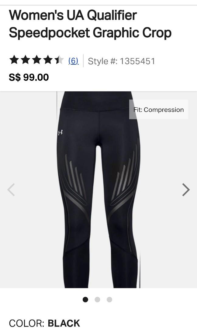 Women's ua qualifier speedpocket graphic crop Clearance