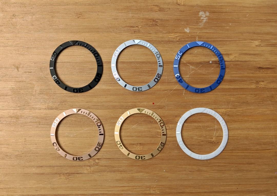 YM Ceramic Bezel Insert, Slope, for Seiko Mods, SKX007 SKX009 and