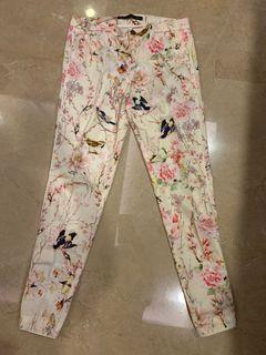 Zara Floral Print Pants Sz 26