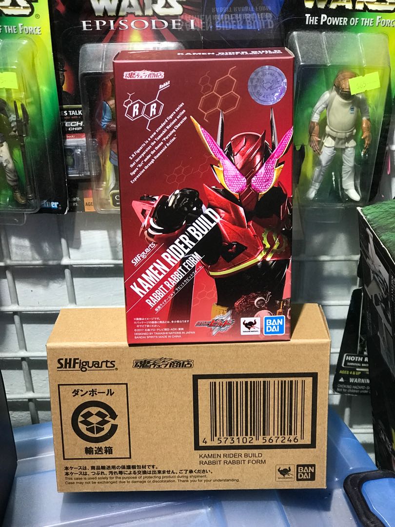全新 日 shf 魂限 幪面超人 build rabbit rabbit form, 興趣及遊戲, 玩具 & 遊戲類 - Carousell