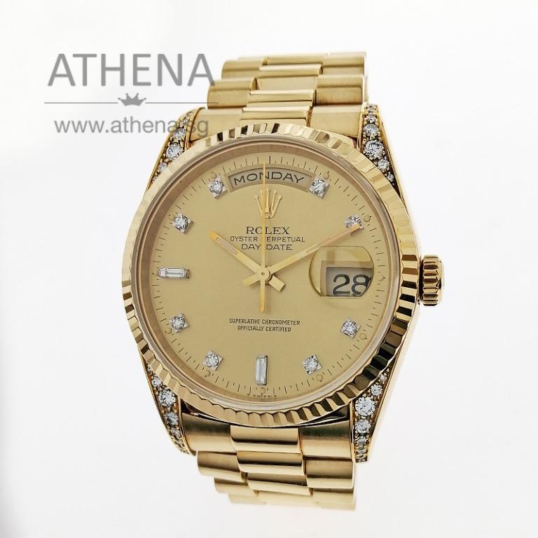 JGWRL 1253 ROLEX 18K Y G DAY DATE