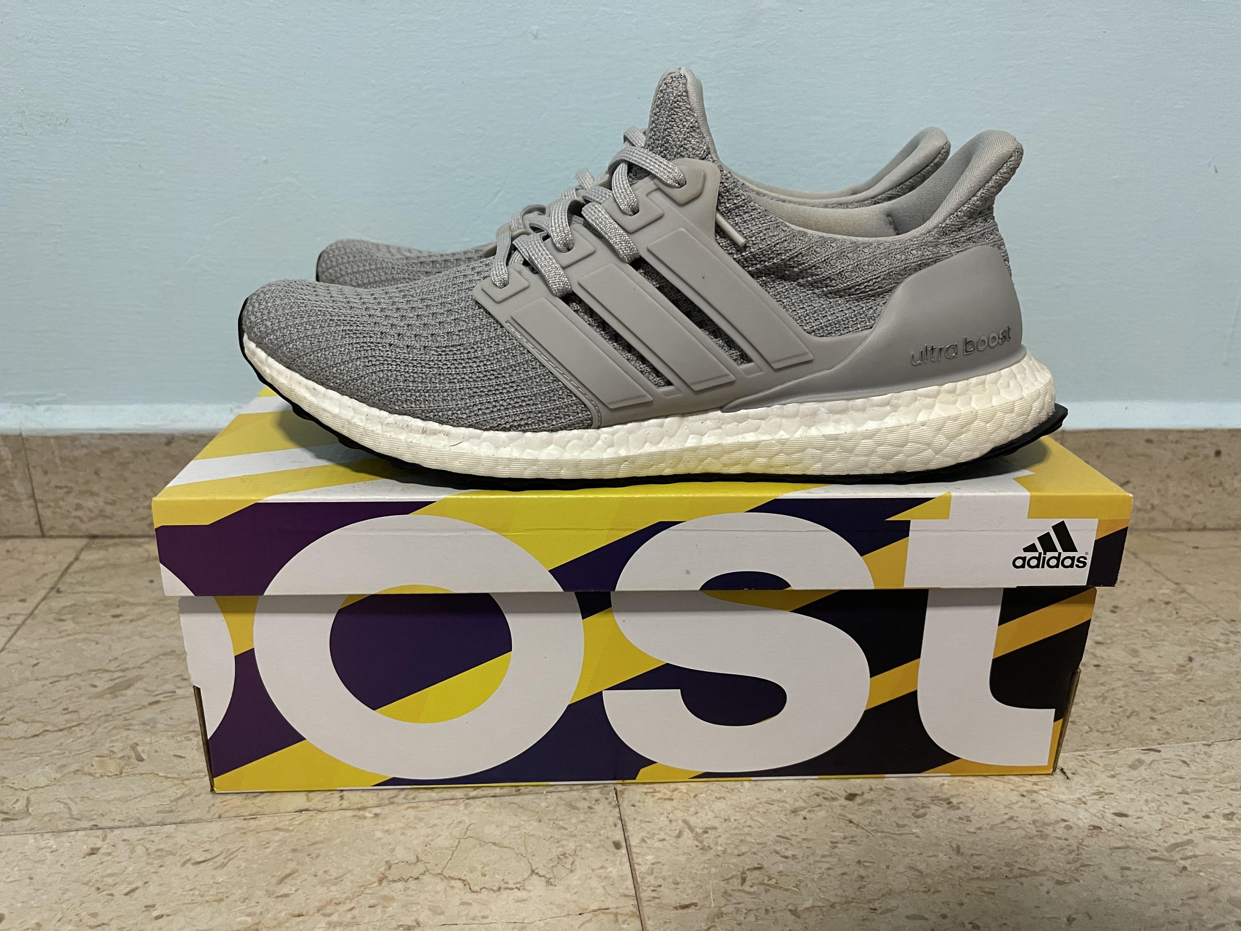 Adidas Ultra Boost 4.0 Grey, Men's Fashion, Footwear, Sneakers on Carousell