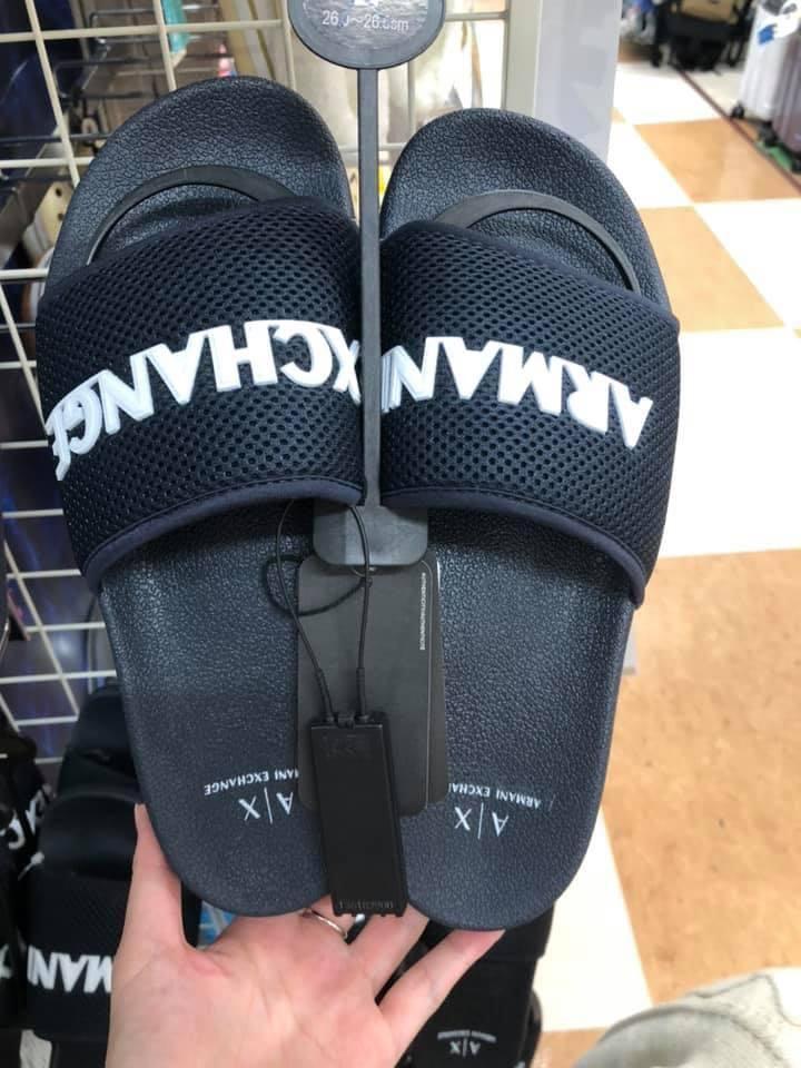 armani exchange slides men's