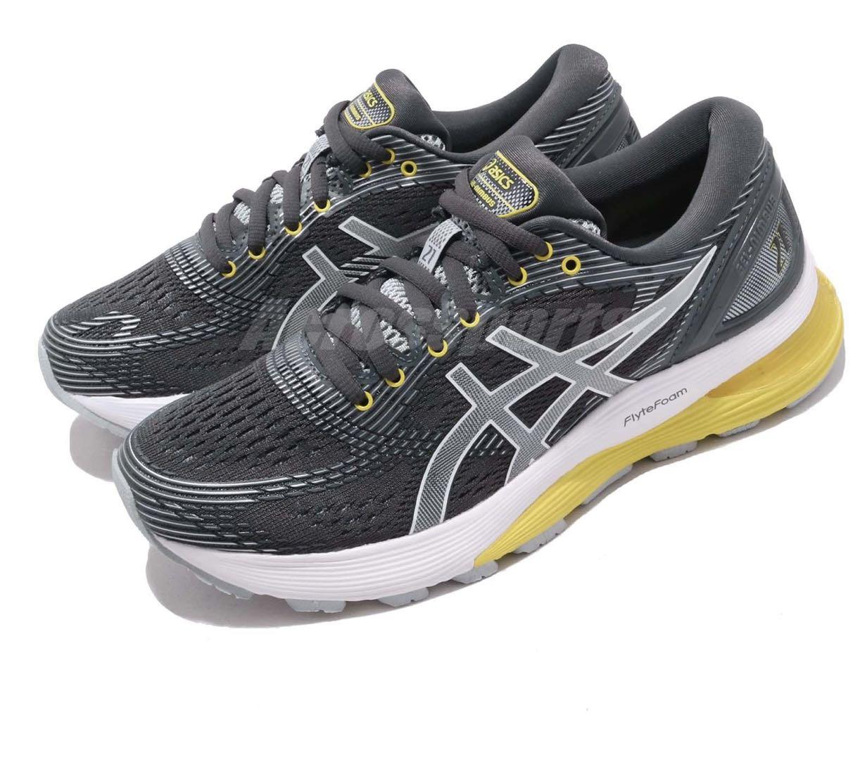 ASICS Women Gel Nimbus 21 Dark Grey Mid Grey Women s Fashion Footwear Sneakers on Carousell