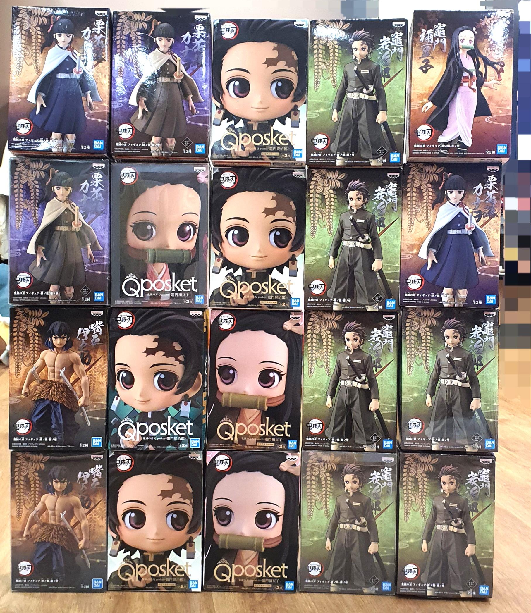 Authentic Demon Slayer Kimetsu No Yaiba Figurines Tanjiro Qposket Nezuko Qposket Kanao Tsuyuri Inosuke Tanjiro Nezuko Toys Games Bricks Figurines On Carousell