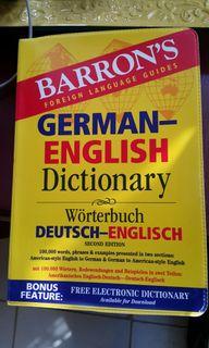 Barron's German-English Dictionary/English-German