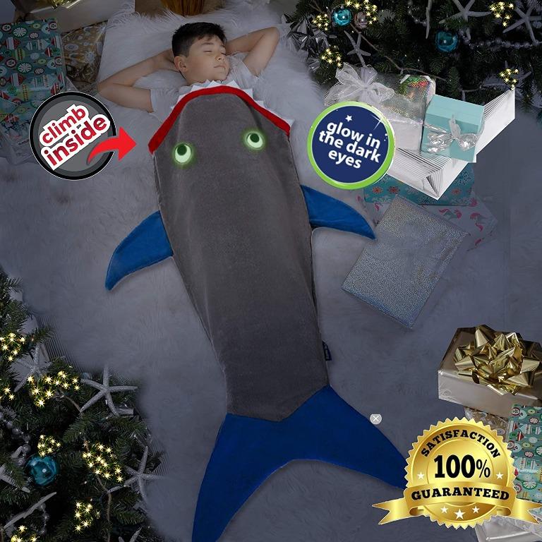 Shark Blanket for Adults by Blankie Tails - JAW-some Gift!