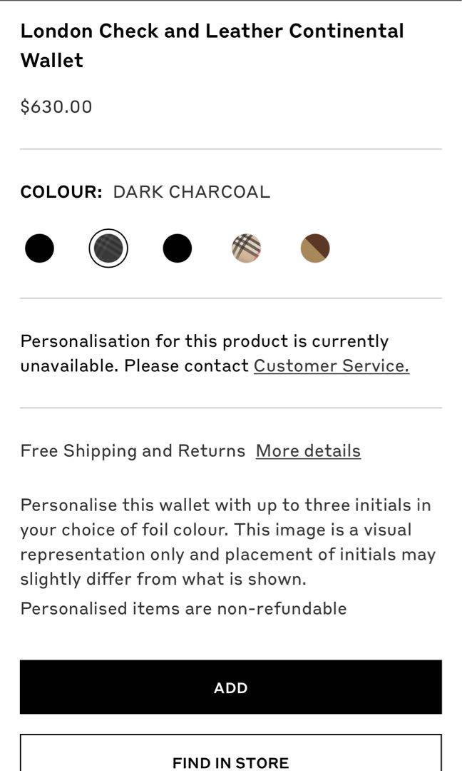 London check and leather continental wallet on sale