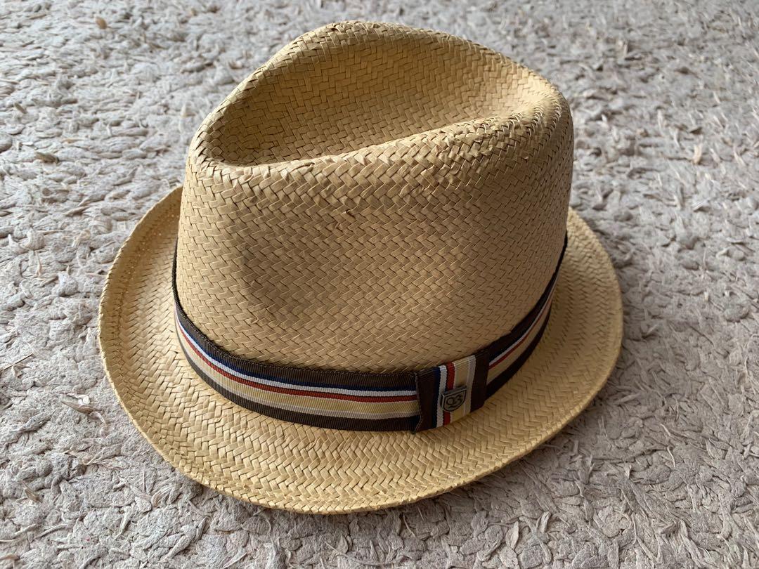 Brixton Castor Straw Fedora Hat, Men's 