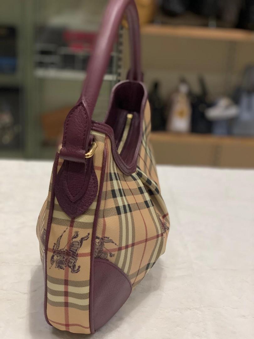 Burberry haymarket hobo store