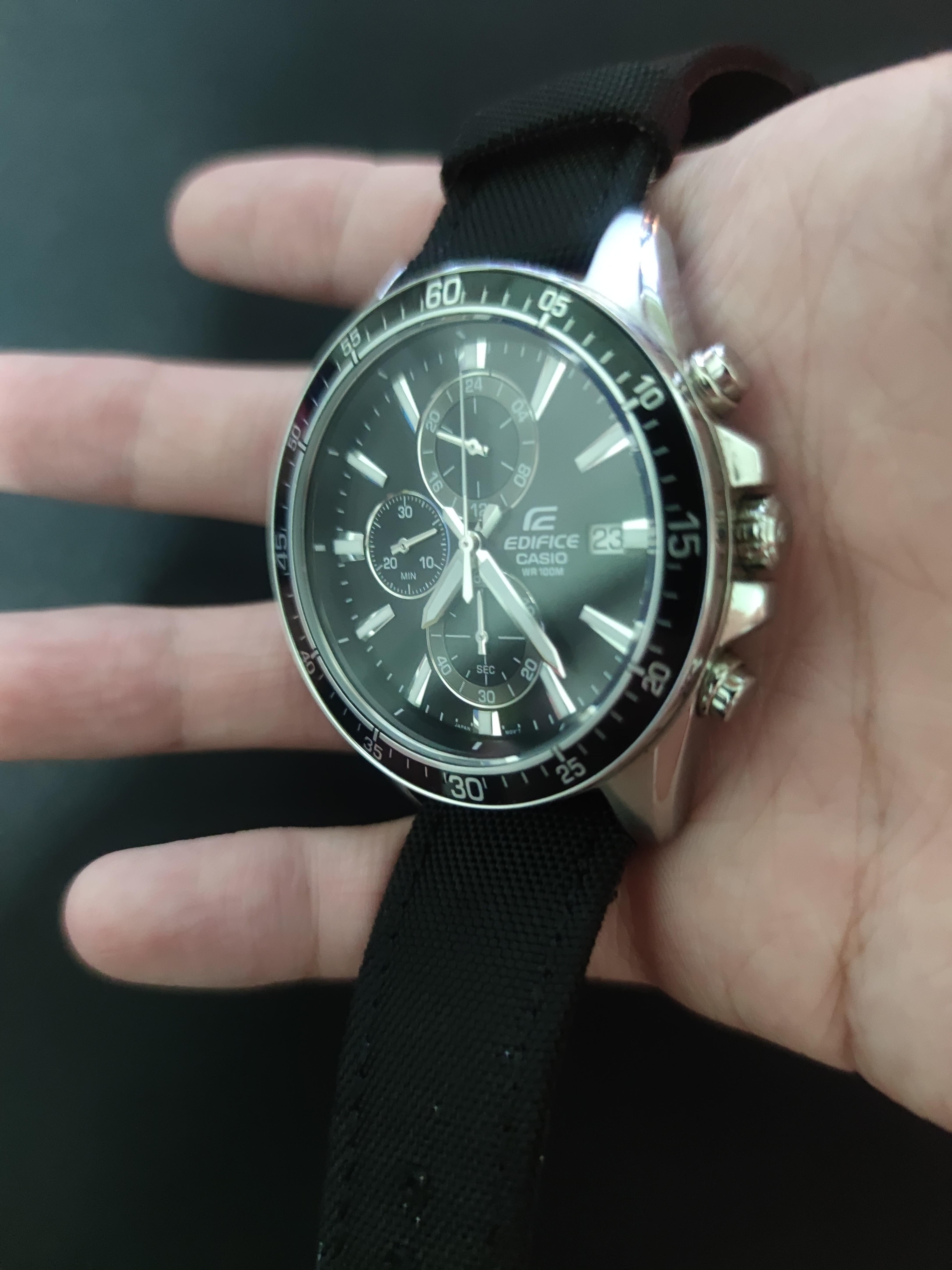 Edifice chronograph watch online