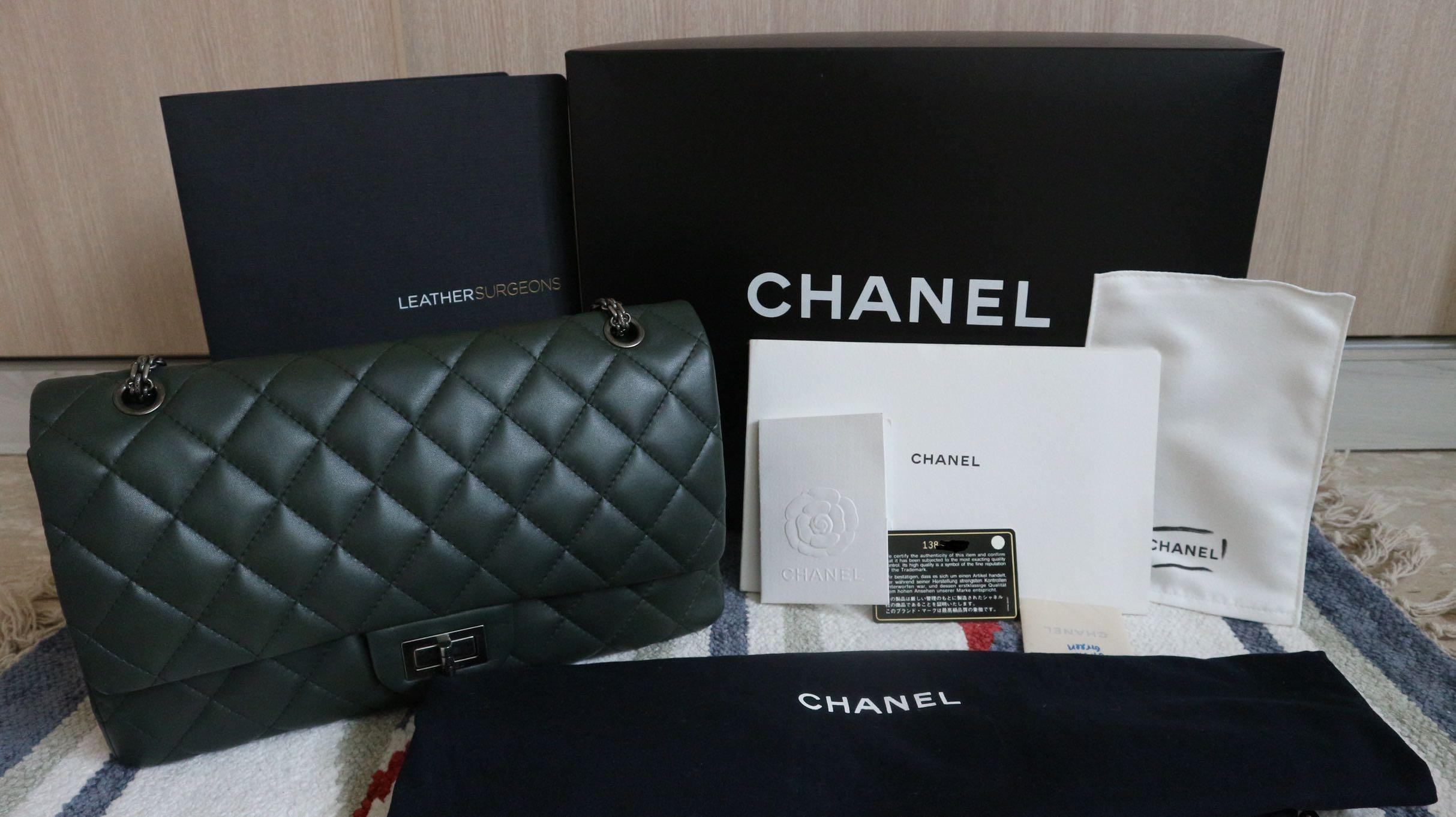 Full Set Chanel 2 55 Reissue Double Flap Bag Luxury Bags Wallets Handbags On Carousell