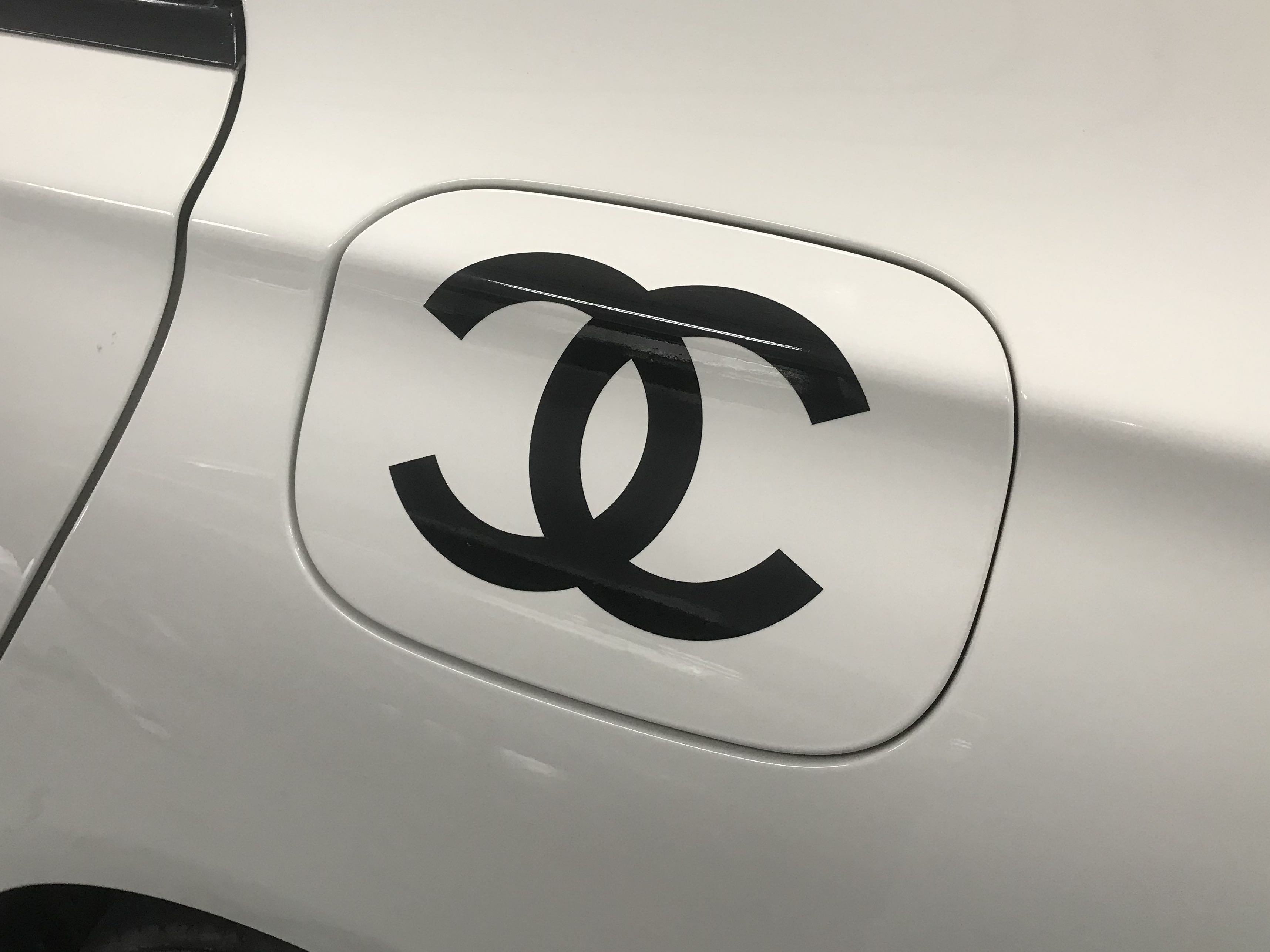 Chanel logo decal, Car Accessories, Accessories on Carousell
