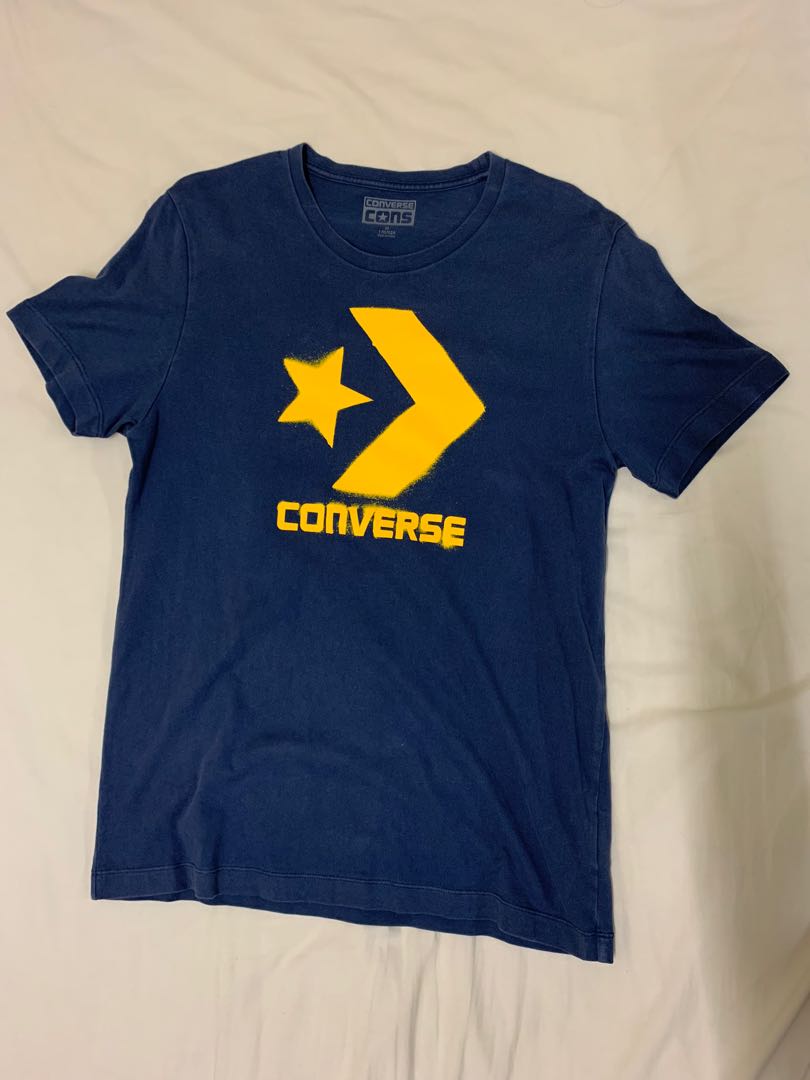 blue converse shirt