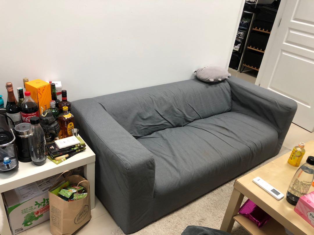 Couch/Sofa 2-seater Ikea (KLIPPAN) - USED, Furniture & Home Living,  Furniture, Sofas on Carousell