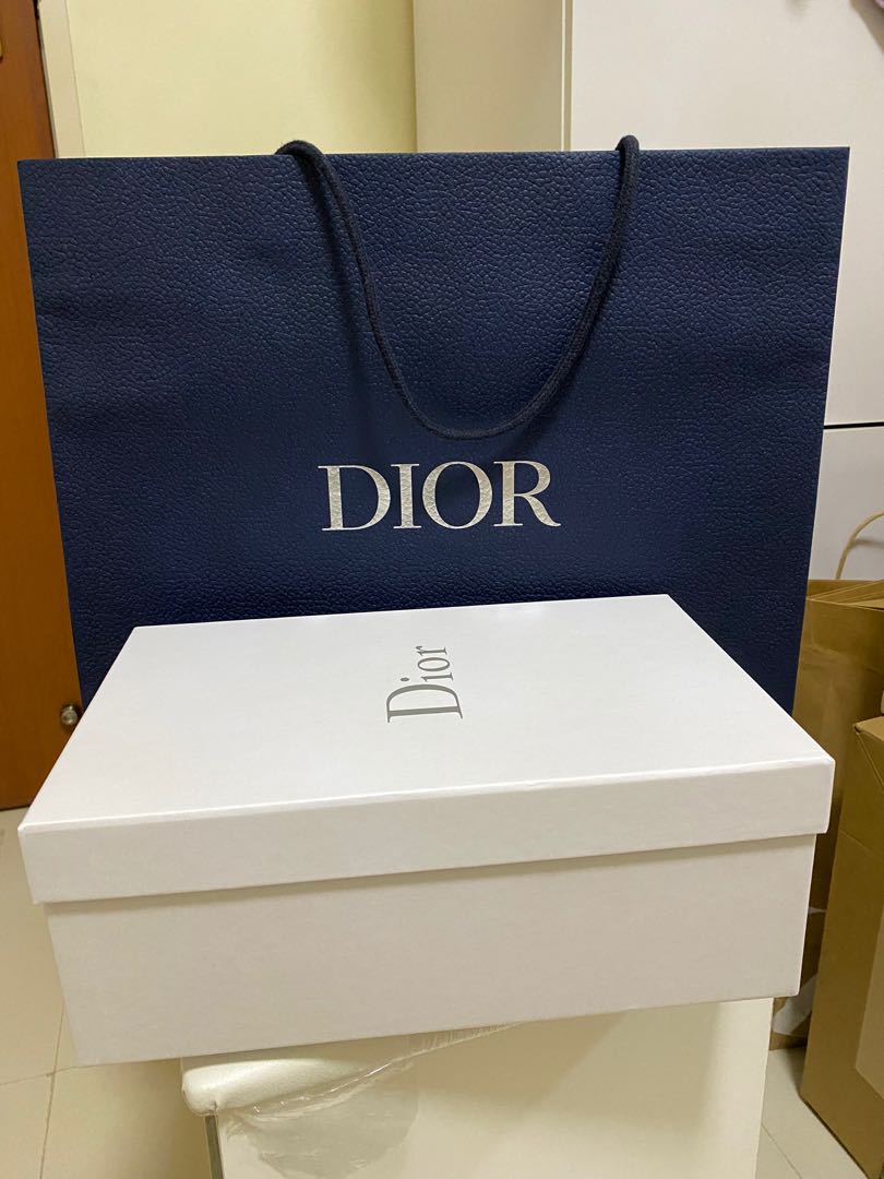 Dior box & paper bag, Luxury, Accessories on Carousell