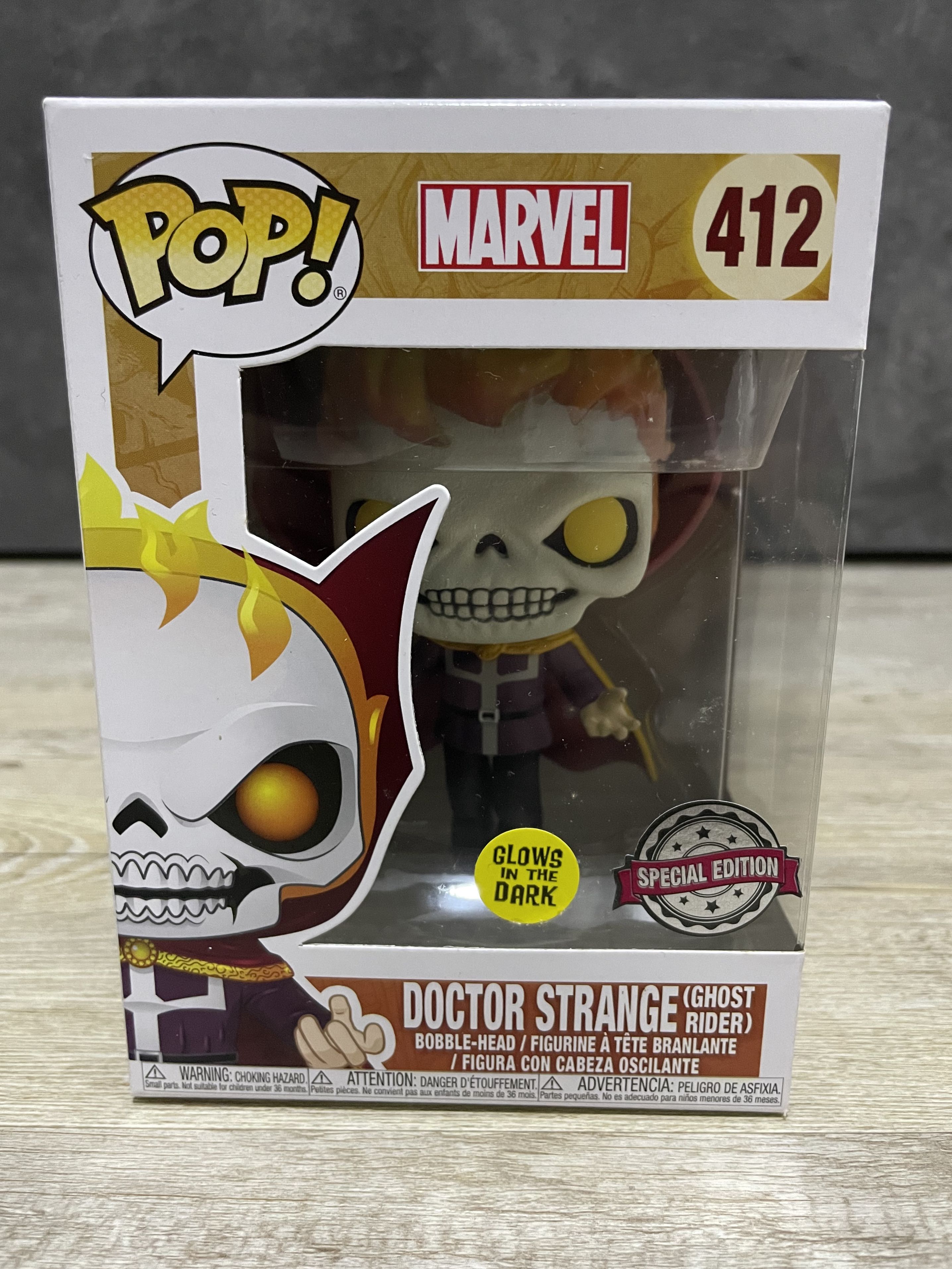 Funko pop doctor strange ghost rider glow in the dark hot sale