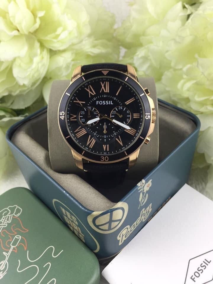 Fossil black new arrivals and gold