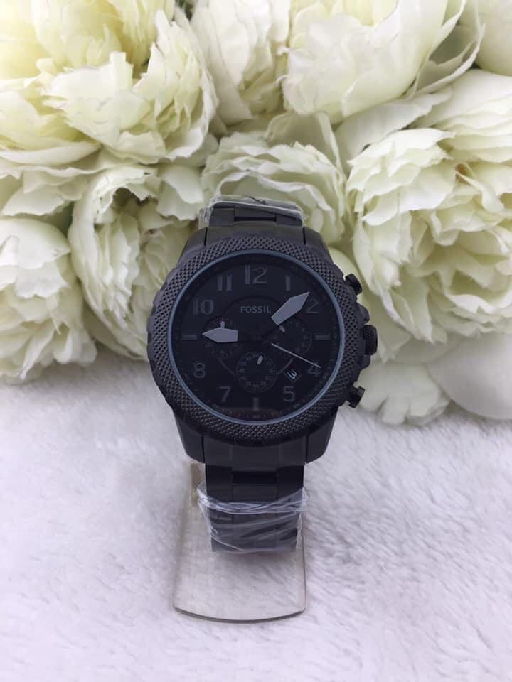 Bowman chronograph black best sale stainless steel watch
