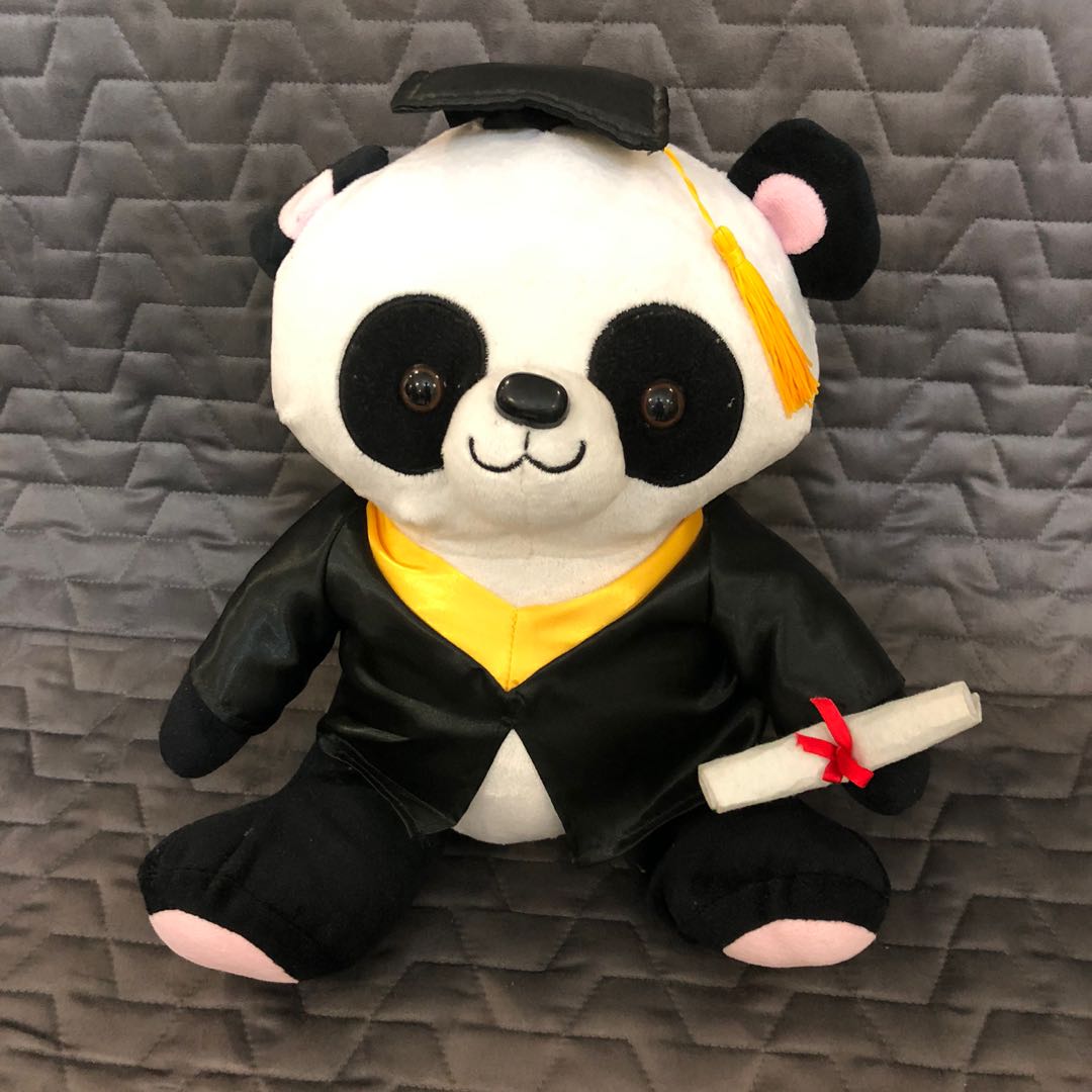 Graduation panda, Hobbies & Toys, Toys & Games on Carousell