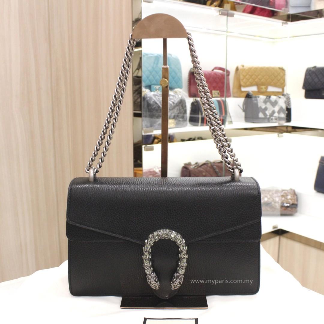 Gucci dionysus clearance small black leather