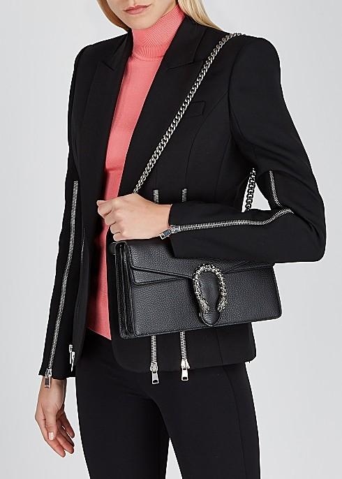 Gucci dionysus small black online leather
