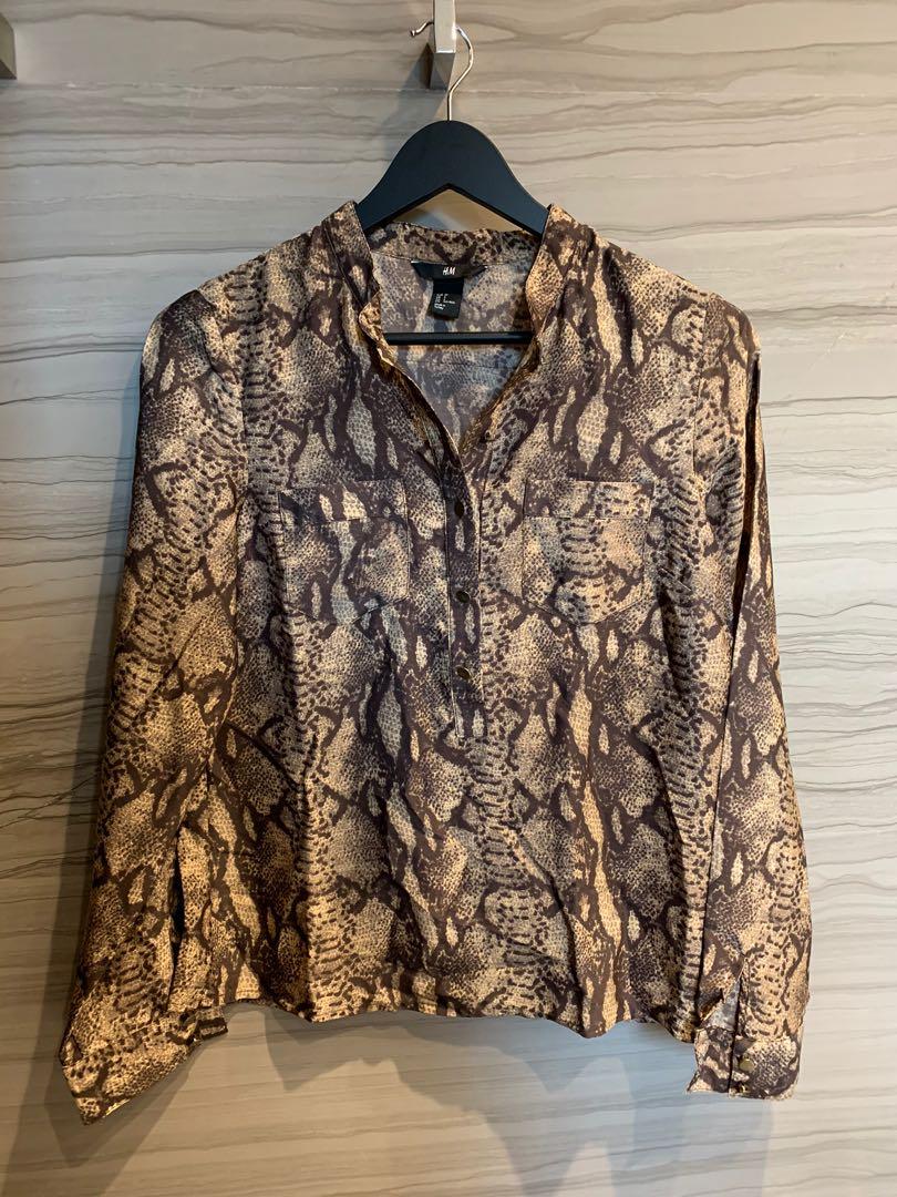 H&m snakeskin shirt best sale