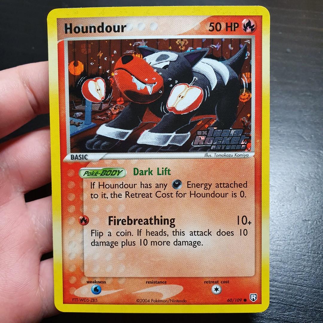 Houndour - 60/109 - Common Reverse Holo (Ex Team Rocket Returns Reverse Holo Singles) Pokemon TCG Cards STAMPED, Hobbies & Toys, Toys & Games on Carousell Houndour - 60/109 - Common Reverse Holo (Ex Team Rocket Returns Reverse Holo Singles) Pokemon TCG Cards STAMPED, Hobbies & Toys, Toys & Games on Carousell